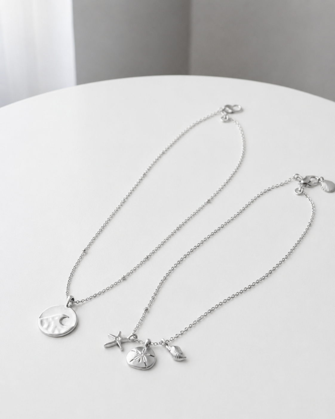 Bryan Anthonys Choice of Plating "Sea Seeker" & "Depth" Set of 2 Layered Necklace Set