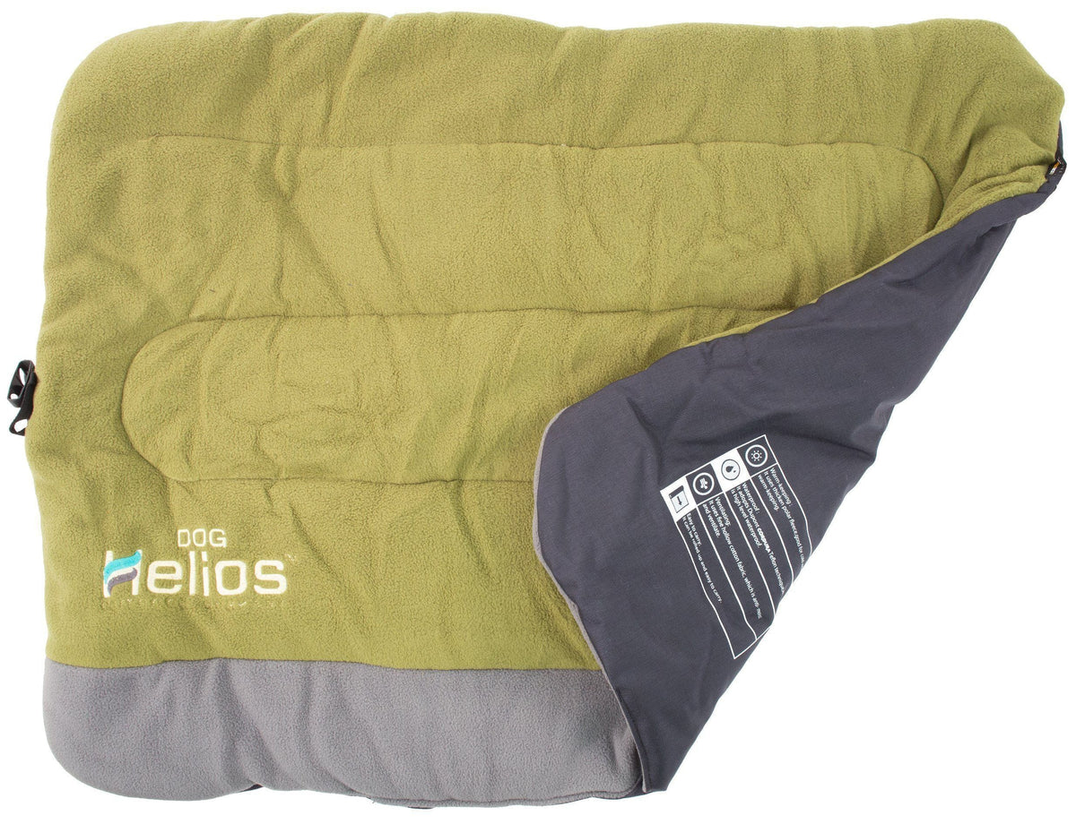 Dog Helios ® 'Combat-Terrain' Cordura-Nyco Reversible Nylon & Fleece Travel Camping Dog Bed