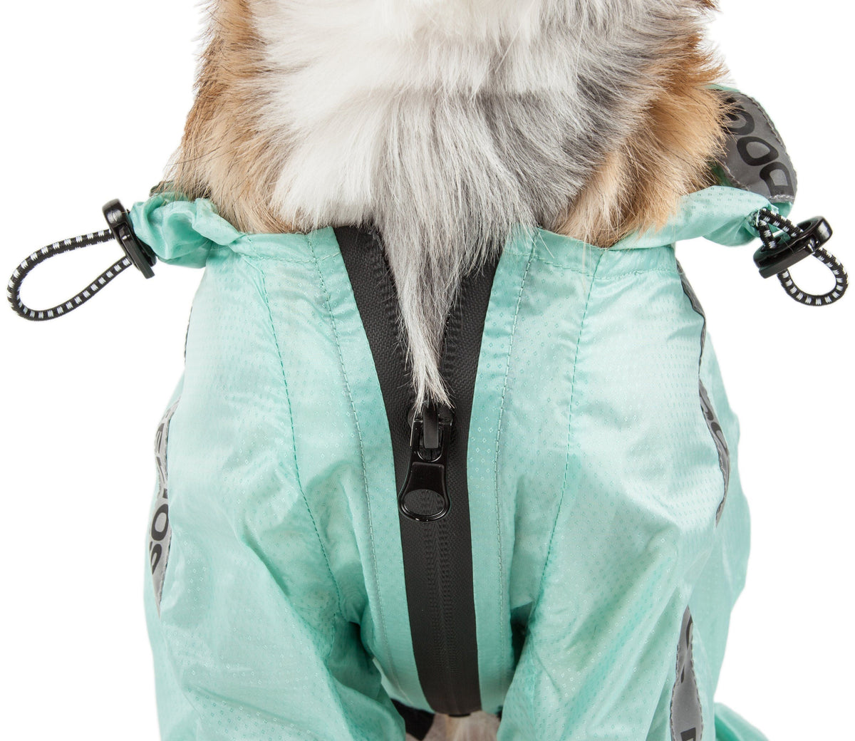 Dog Helios ® 'Torrential Shield' Waterproof & Adjustable Full Body Dog Raincoat