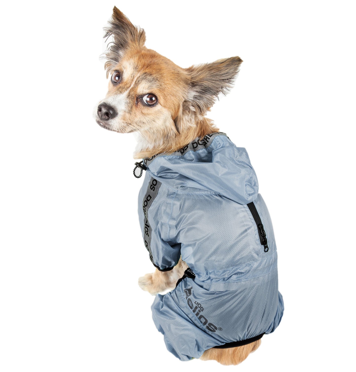 Dog Helios ® 'Torrential Shield' Waterproof & Adjustable Full Body Dog Raincoat