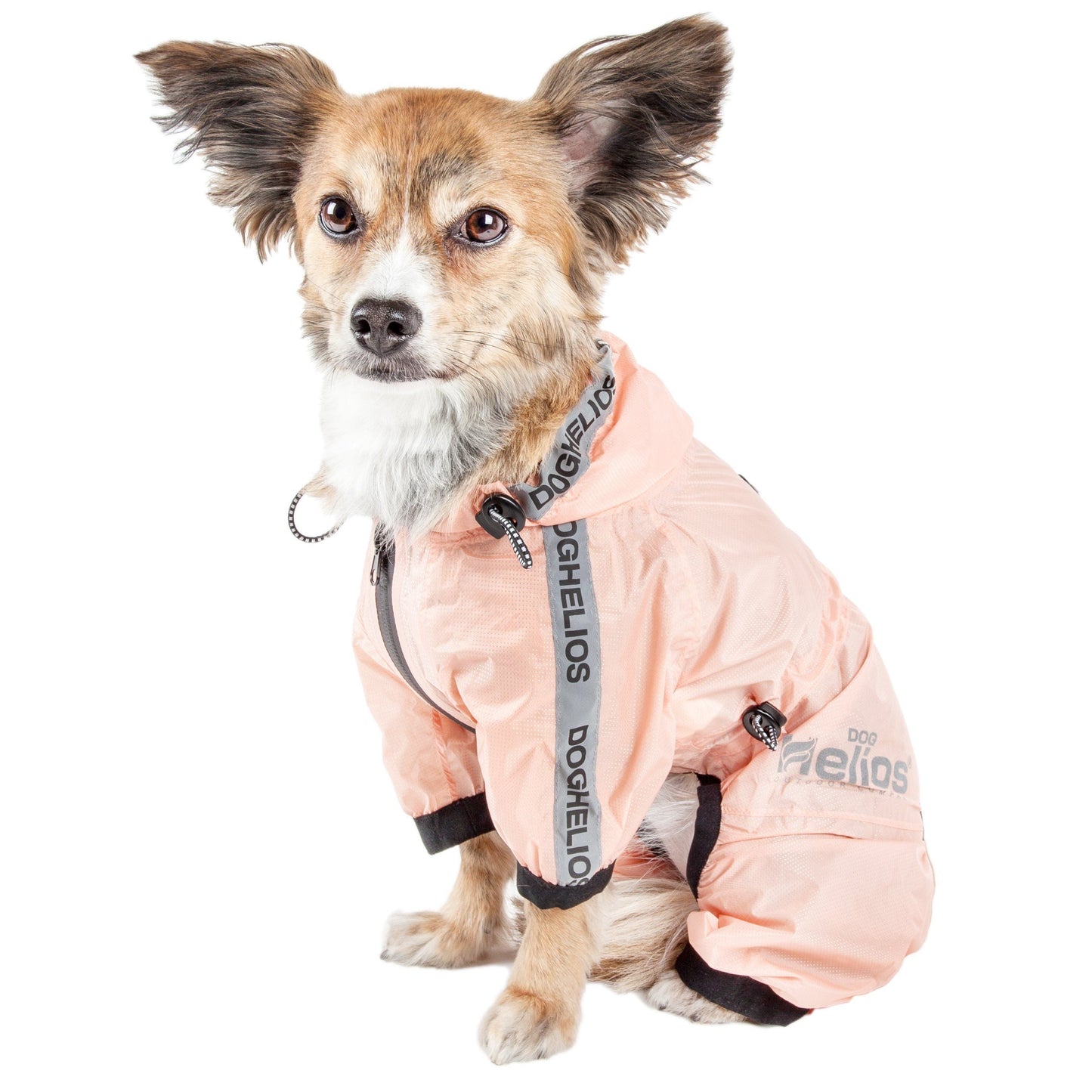 Dog Helios ® 'Torrential Shield' Waterproof & Adjustable Full Body Dog Raincoat