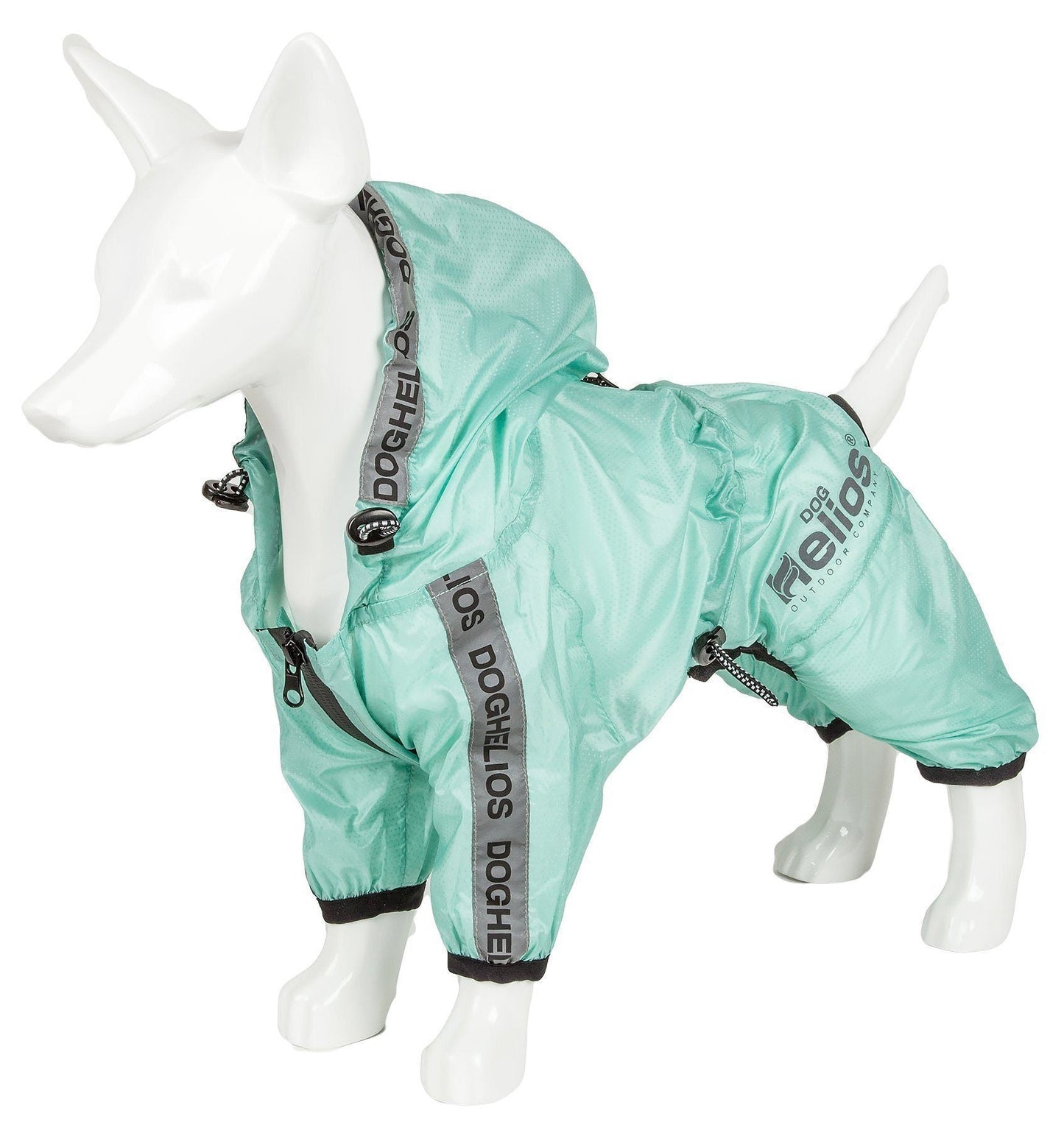 Dog Helios ® 'Torrential Shield' Waterproof & Adjustable Full Body Dog Raincoat