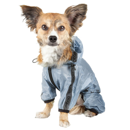 Dog Helios ® 'Torrential Shield' Waterproof & Adjustable Full Body Dog Raincoat