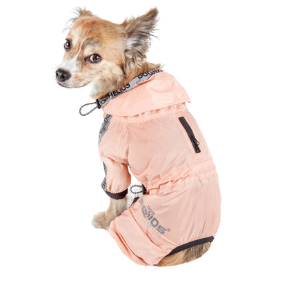 Dog Helios ® 'Torrential Shield' Waterproof & Adjustable Full Body Dog Raincoat