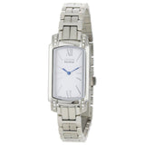 Citizen Women's 18mm Silhouette Quartz Swarovski Crystal Rectangular Bracelet Watch - EG2720-51A