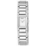 Citizen Women's 15mm Ciena Quartz Crystal Accented Rectangular Bracelet Watch - EG2770-52A