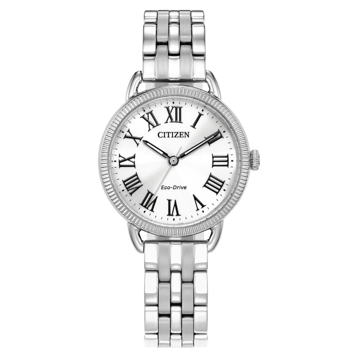 Citizen Women's 29mm Classic Quartz Fluted Bezel Roman Numeral Bracelet Watch - EM1050-56A