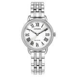 Citizen Women's 29mm Classic Quartz Fluted Bezel Roman Numeral Bracelet Watch - EM1050-56A