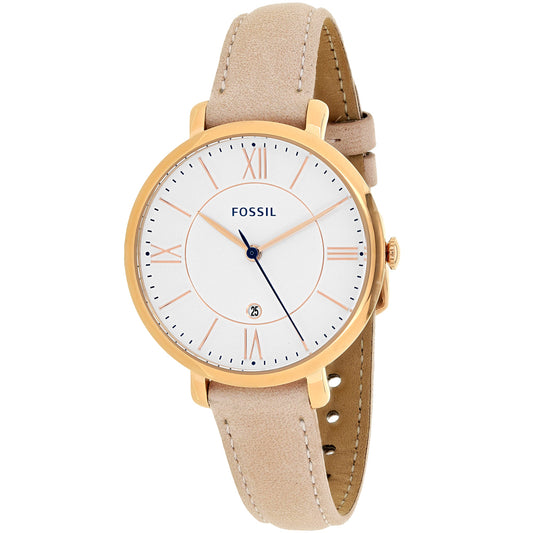 Fossil Women's Jacqueline 36mm Quartz Date Leather Strap Watch