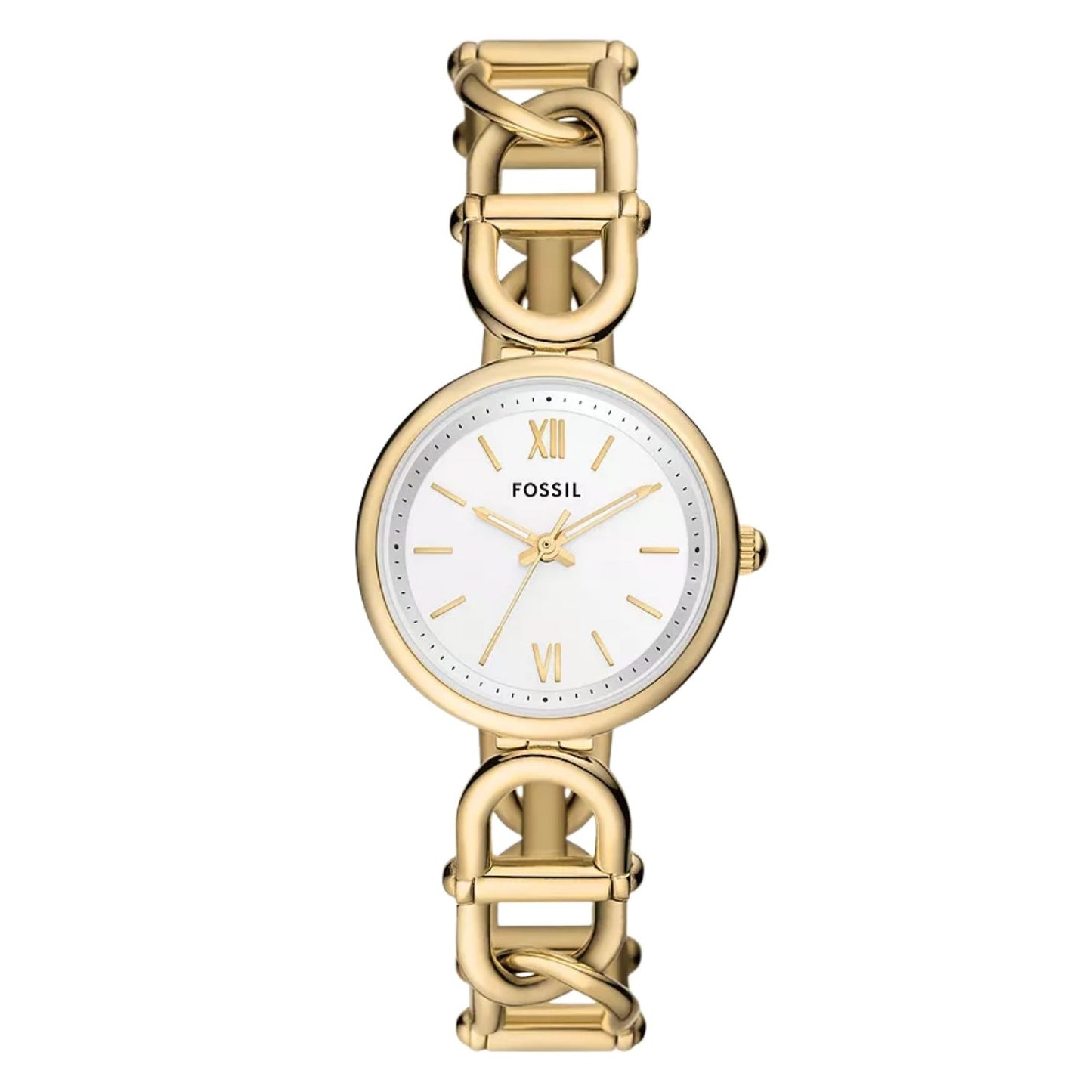 Fossil Women's Carlie 30mm Quartz Horsebit Link Watch