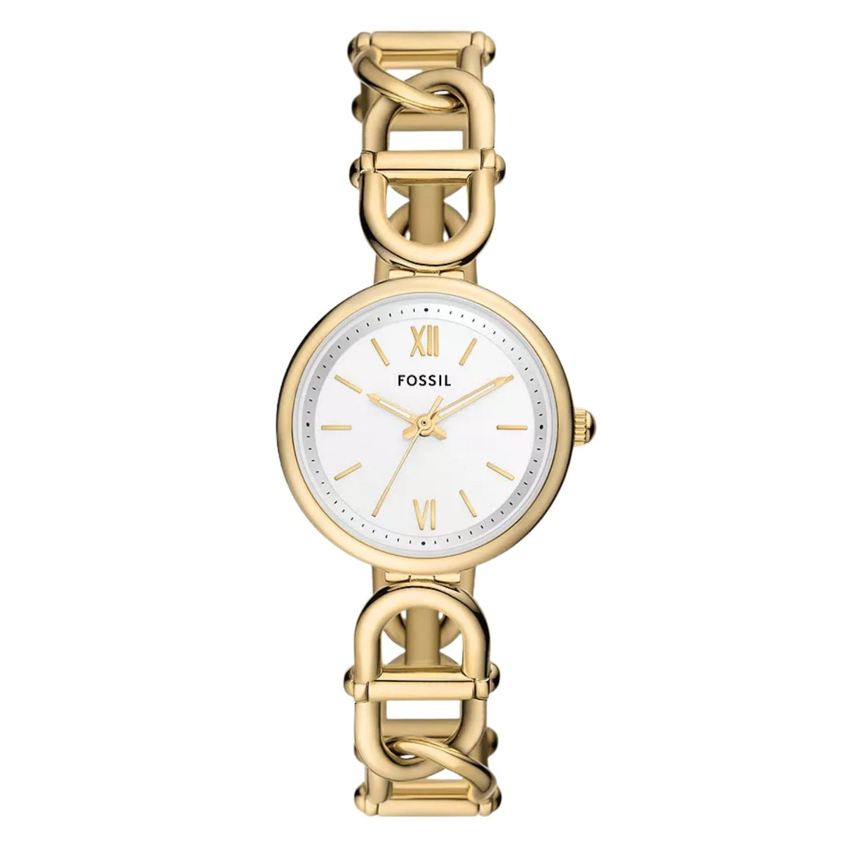 Fossil Women's Carlie 30mm Quartz Horsebit Link Watch