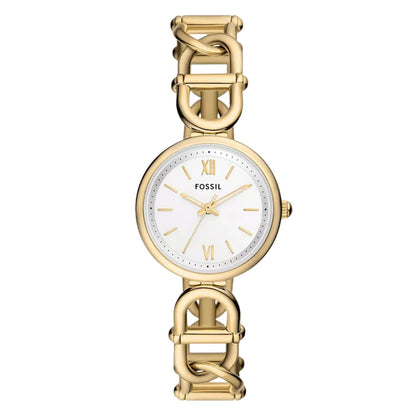 Fossil Women's Carlie 30mm Quartz Horsebit Link Watch