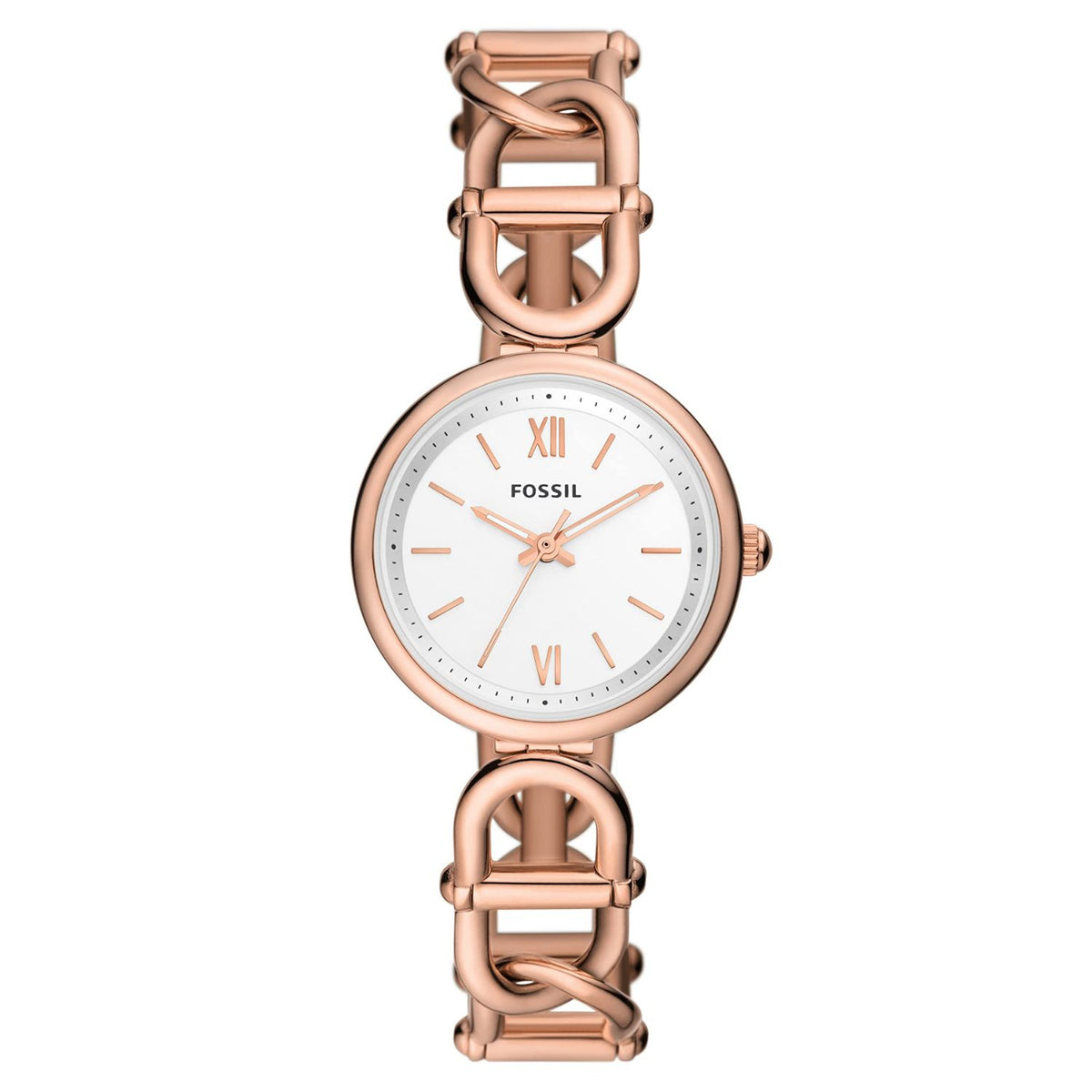 Fossil Women's Carlie 30mm Quartz Horsebit Link Watch