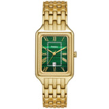 Fossil Women's Raquel 26mm Quartz Date Malachite Rectangle Bracelet Watch