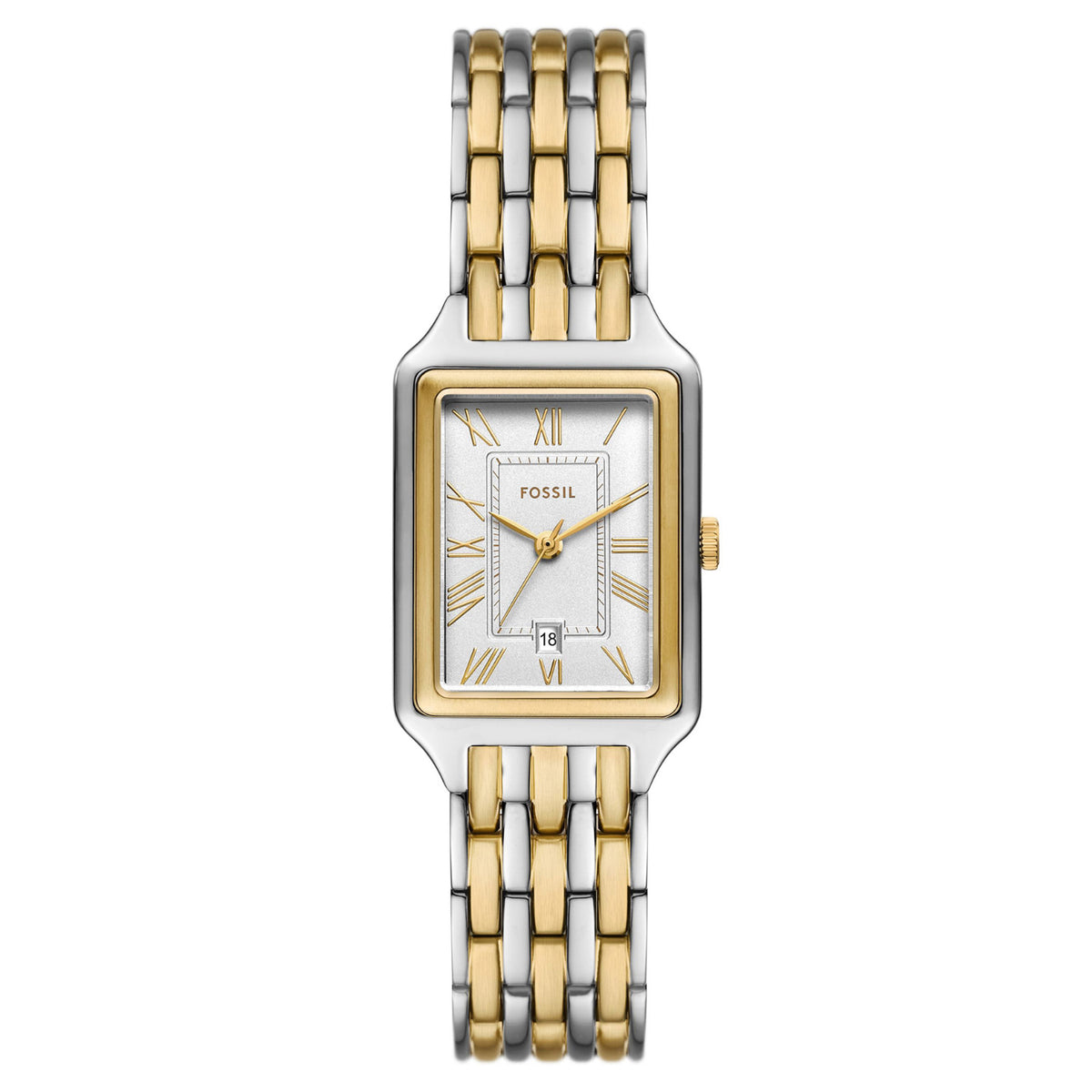 Fossil Women's Raquel 23mm Quartz Date Two-Tone Bracelet Watch