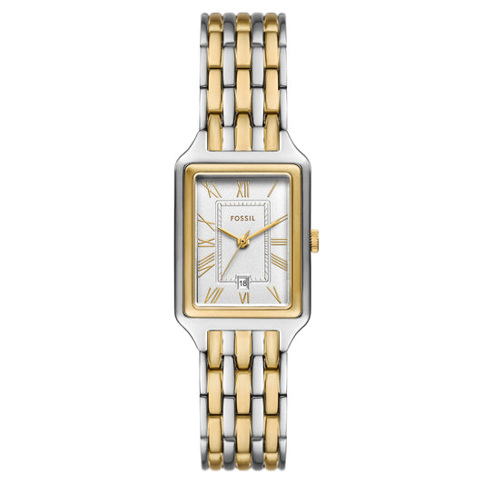 Fossil Women's Raquel 23mm Quartz Date Two-Tone Bracelet Watch
