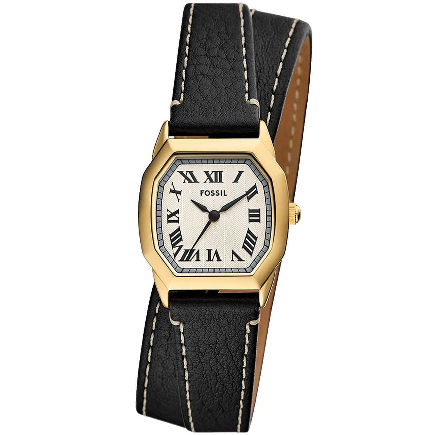 Fossil Women's Harlow 27mm Quartz Double Wrap Leather Strap Watch