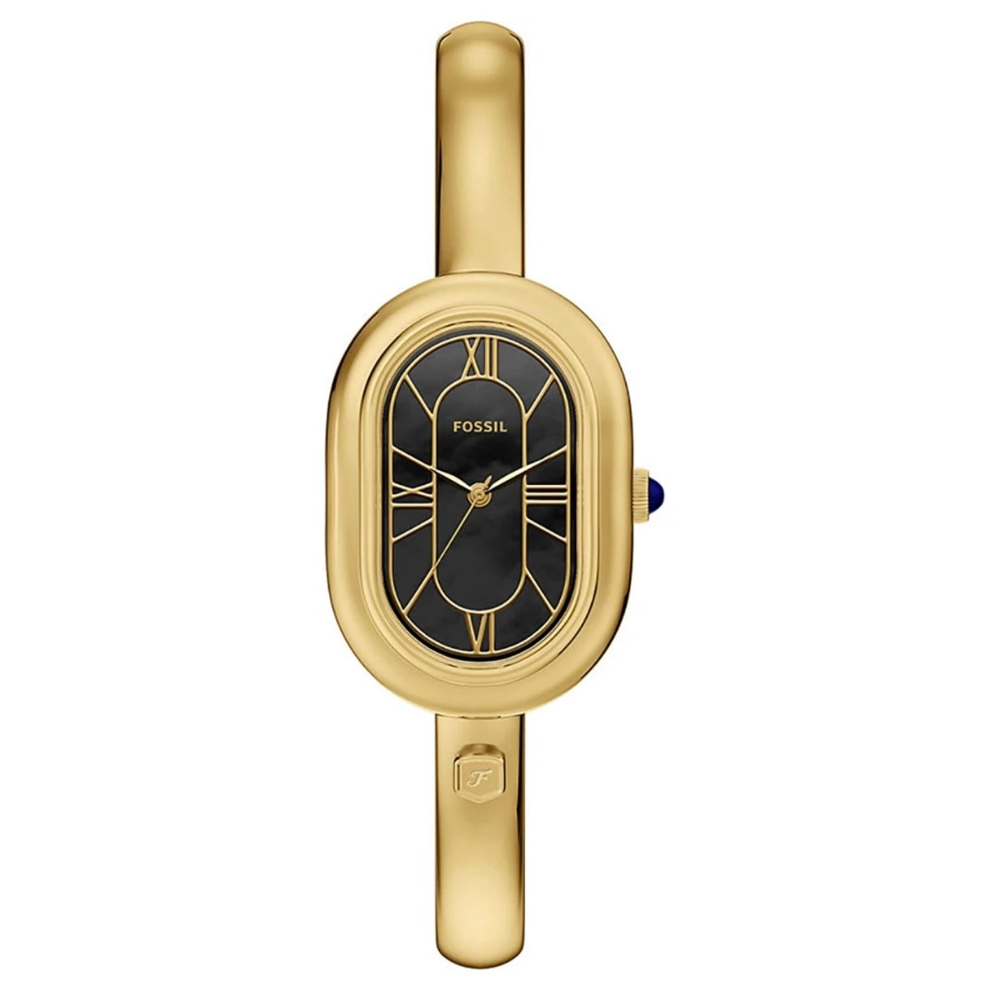 Fossil Women's Sloan 25mm Quartz Rounded Rectangle Cuff Bracelet Watch