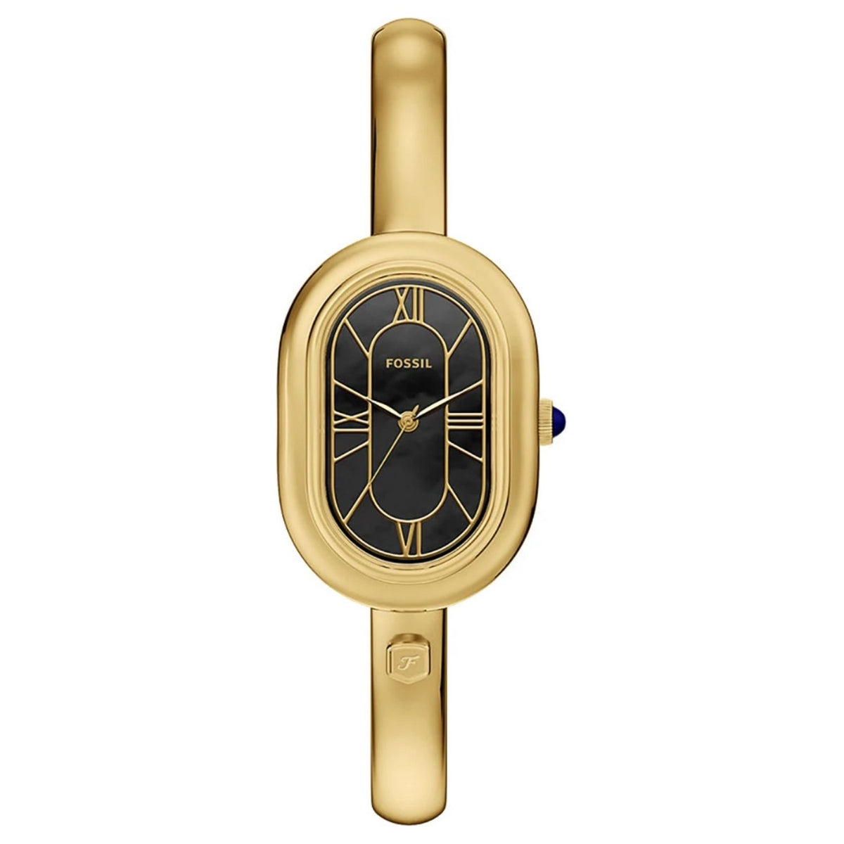 Fossil Women's Sloan 25mm Quartz Rounded Rectangle Cuff Bracelet Watch