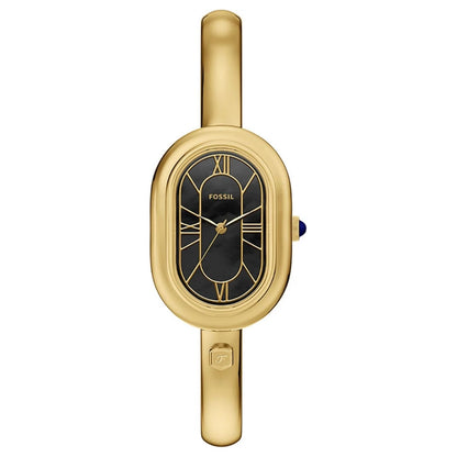 Fossil Women's Sloan 25mm Quartz Rounded Rectangle Cuff Bracelet Watch