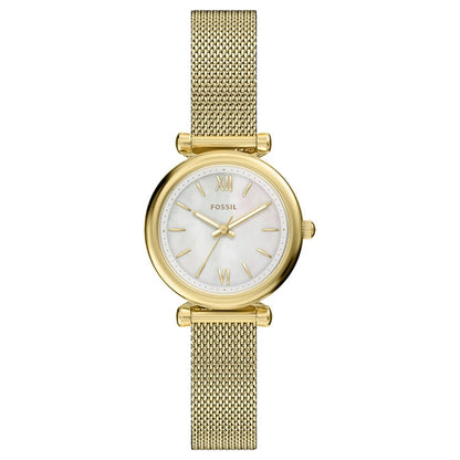 Fossil Women's Carlie Mini 28mm Quartz Mesh Bracelet Watch