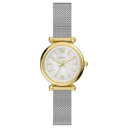 Fossil Women's Carlie Mini 28mm Quartz Mesh Bracelet Watch