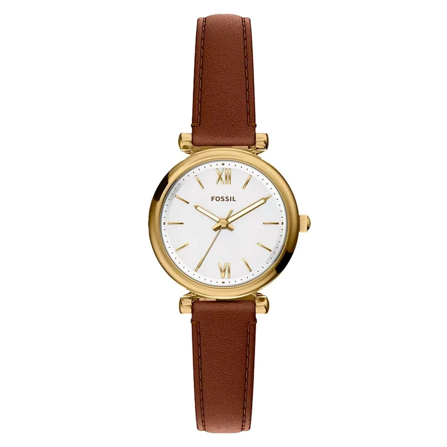 Fossil Women's Carlie 28mm Quartz Leather Strap Watch