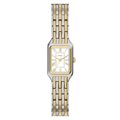 Fossil Women's Raquel 18mm Quartz Roman Numeral Rectangle Bracelet Watch