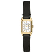 Fossil Women's Raquel 18mm Quartz Roman Numeral Rectangle Leather Strap Watch