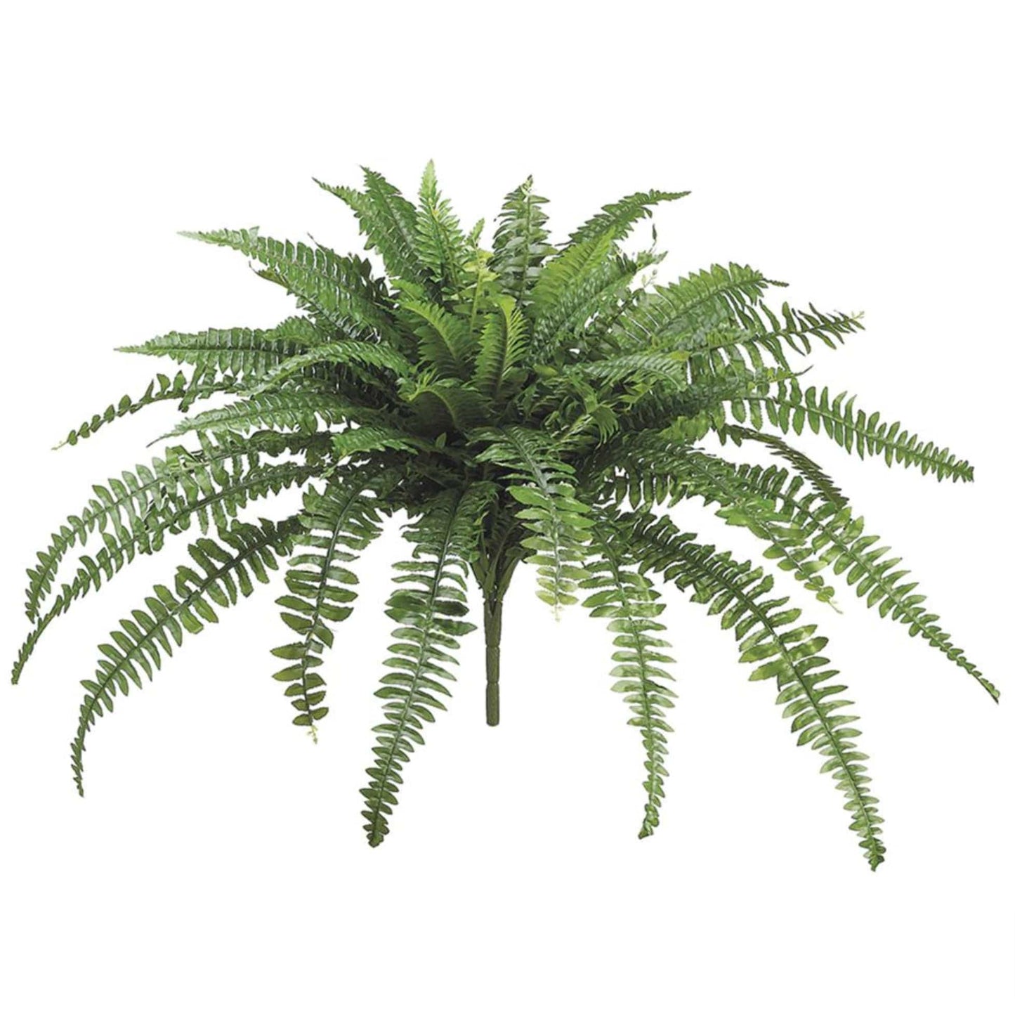 28" Large Faux Boston Fern Bush