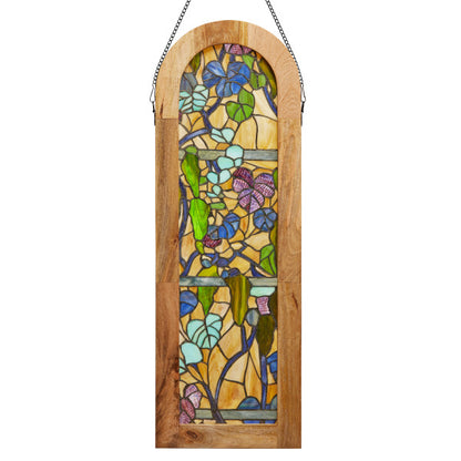 Tiffany-Style Lighting 36" Fruitful Grapevine Stained Glass Window Panel