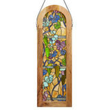 Tiffany-Style Lighting 36" Fruitful Grapevine Stained Glass Window Panel