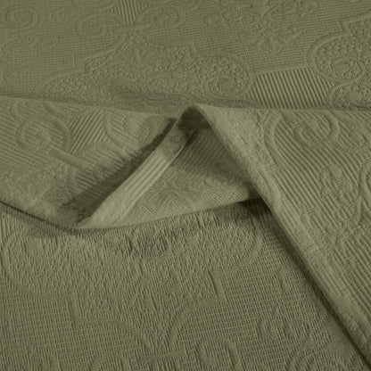 Superior "Florin" Jacquard 
Medallion Scalloped Edges 
Cotton Bedspread Set