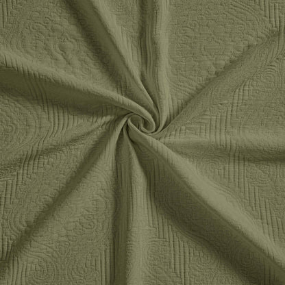 Superior "Florin" Jacquard 
Medallion Scalloped Edges 
Cotton Bedspread Set