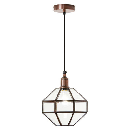 Tiffany-Style Lighting 9" Bettany Bohemian Clear Globe Shade Pendant Light