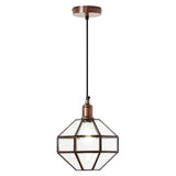 Tiffany-Style Lighting 9" Bettany Bohemian Clear Globe Shade Pendant Light