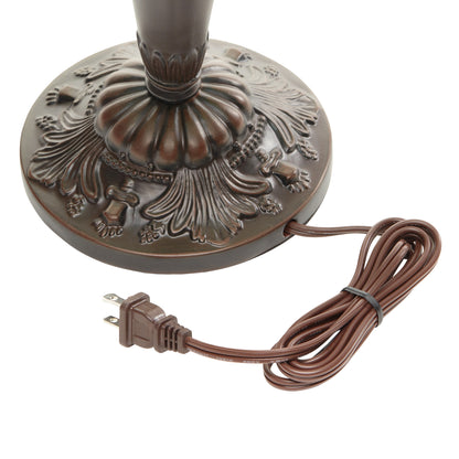 Tiffany-Style Lighting 20" Vivienne Baroque Style Stained Glass Table Lamp