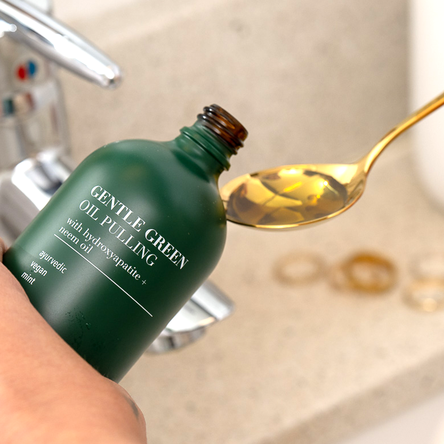 Terra & Co. Gentle Green Enamel Support & Gum Health Oil Pulling Mouthwash