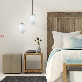 Tiffany-Style Lighting 6" Handcrafted Glam Elongated Dome Shade Pendant