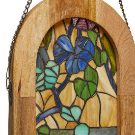 Tiffany-Style Lighting 36" Fruitful Grapevine Stained Glass Window Panel