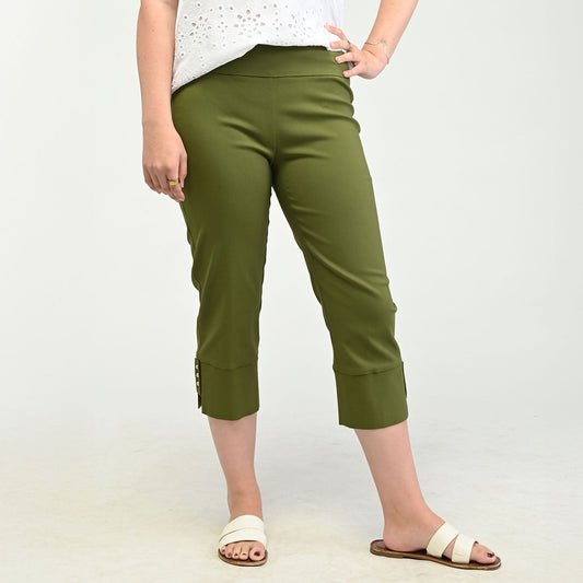 Christopher & Banks Pull On Cuff Detail Millennium Capri