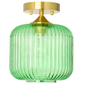 Tiffany-Style Lighting 10.25" William Green Globe Ceiling Light