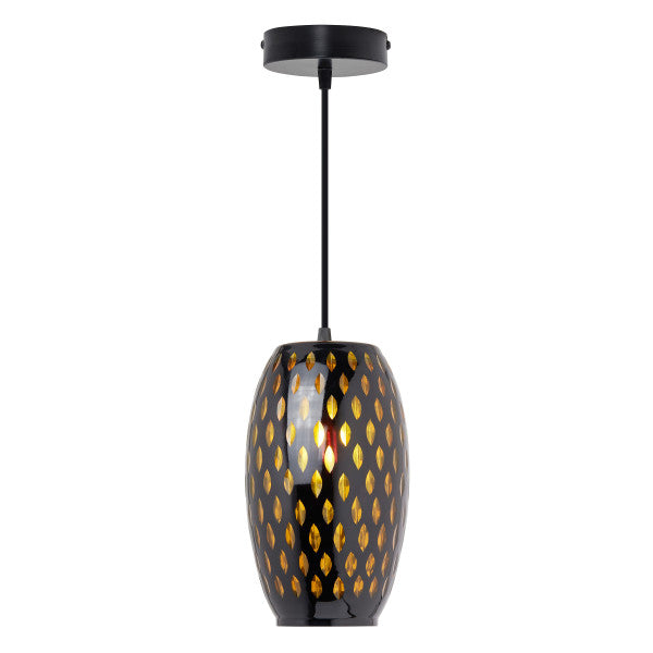Tiffany-Style Lighting 6" Mira Glam Glass Globe Shade Pendant