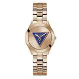 Guess Women's 34mm Tri Plaque Quartz Rosetone Bracelet Watch