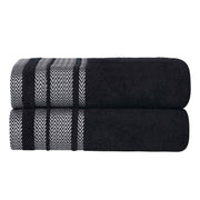 Superior "Hays" 100% Cotton Textured Set of 2 Bath Towels