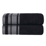 Superior "Hays" 100% Cotton Textured Set of 2 Bath Towels