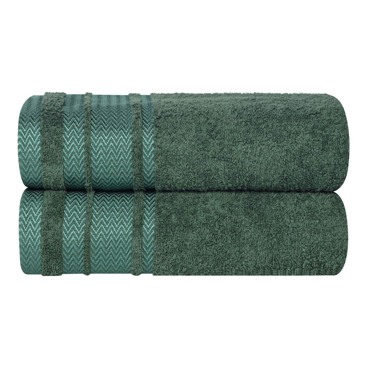 Superior "Hays" 100% Cotton Textured Set of 2 Bath Towels