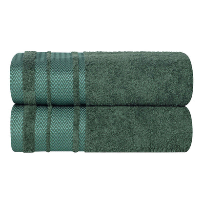 Superior "Hays" 100% Cotton Textured Set of 2 Bath Towels