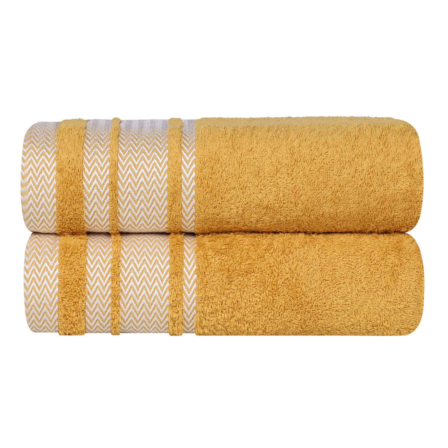 Superior "Hays" 100% Cotton Textured Set of 2 Bath Towels