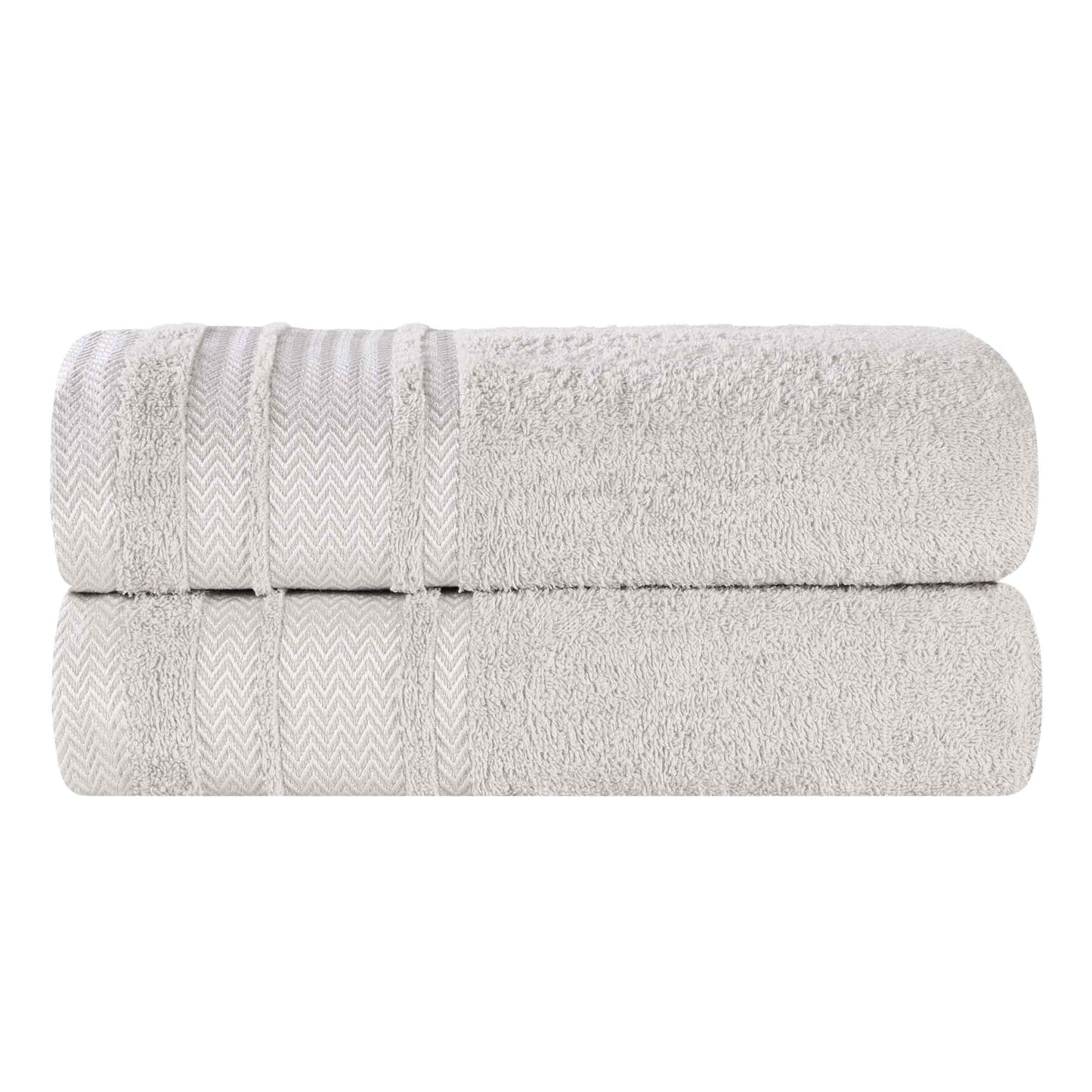 Superior "Hays" 100% Cotton Textured Set of 2 Bath Towels